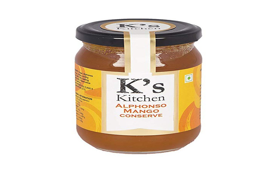 K's Kitchen Alphonso Mango Conserve    Glass Jar  300 grams